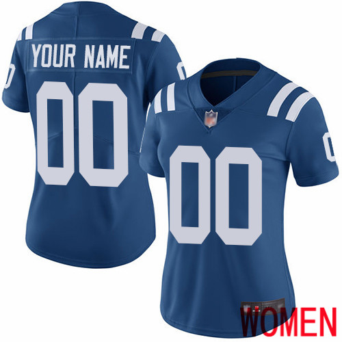 Women Indianapolis Colts Customized Royal Blue Team Color Vapor Untouchable Custom Limited Football Jersey->customized nfl jersey->Custom Jersey